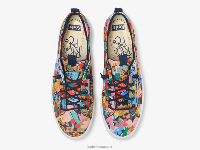 Footwear Kickback Sicily Women Keds x Rifle Paper Co. 4D6HZ22 Navy Multi